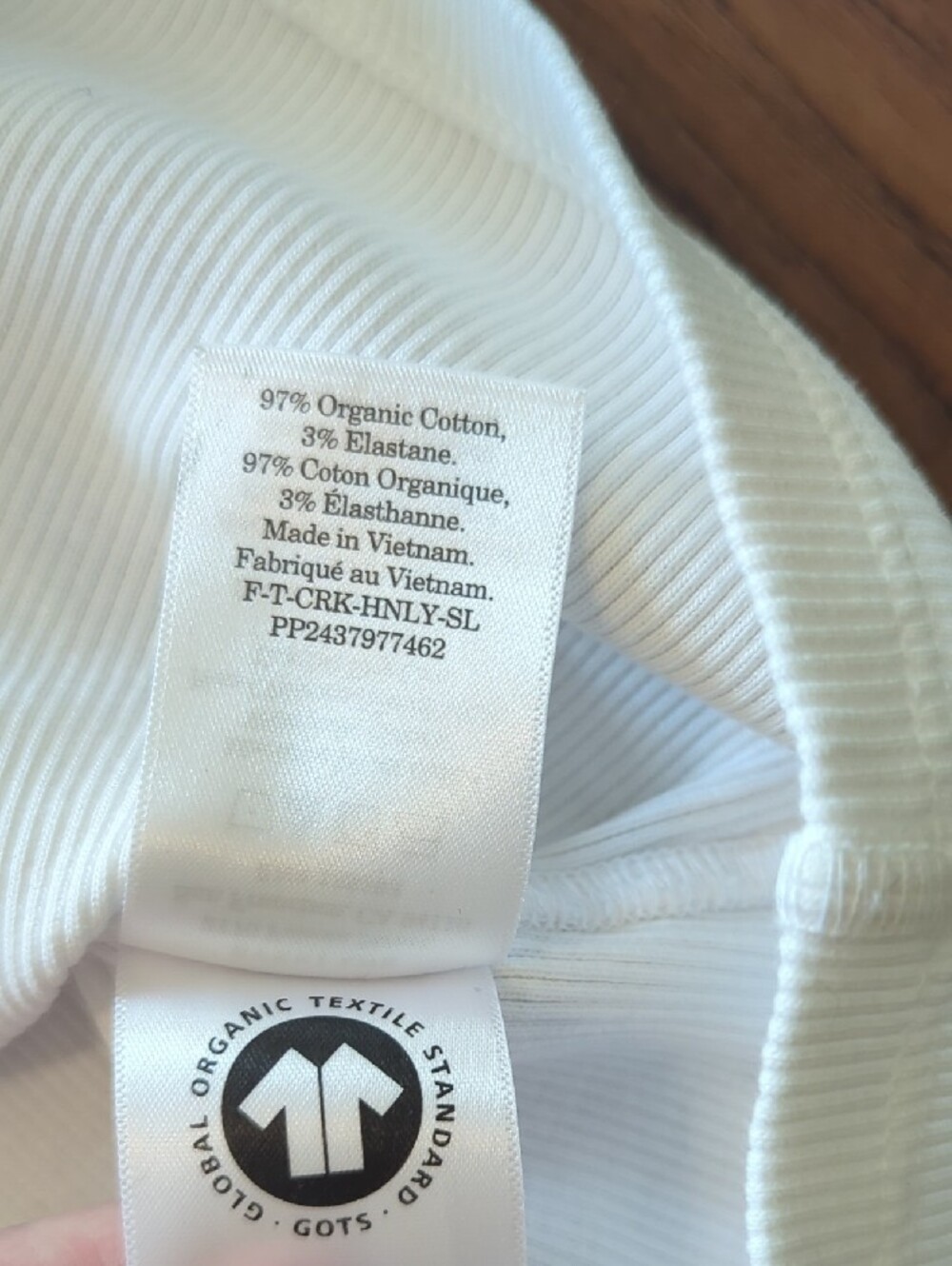 Everlane Cream Ribbed Henley Tank - Picture 4 of 6